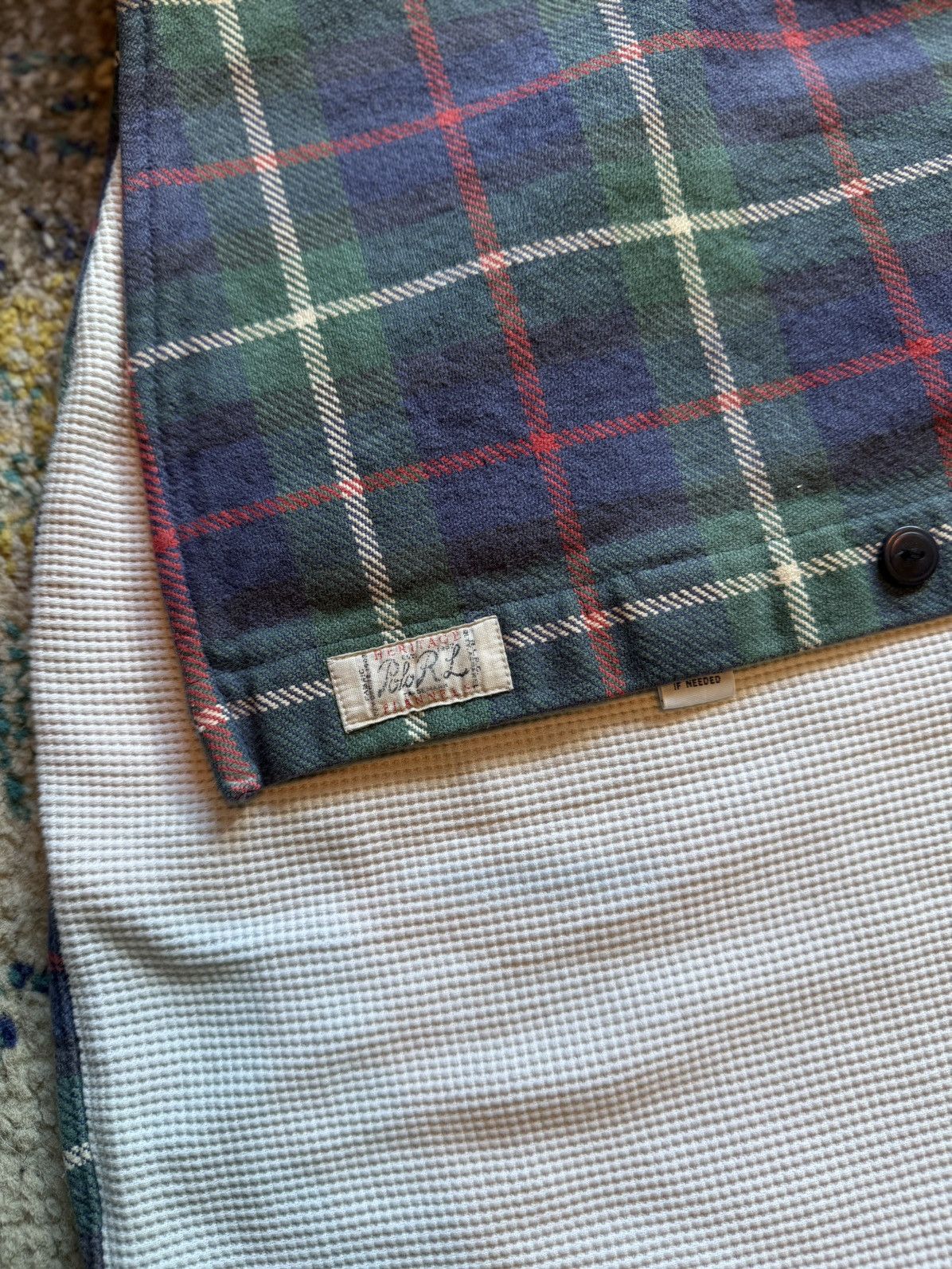 Polo Ralph Lauren Grail polo tartan thermal lined button up hoodie Size US XL / EU 56 / 4 - 4 Thumbnail