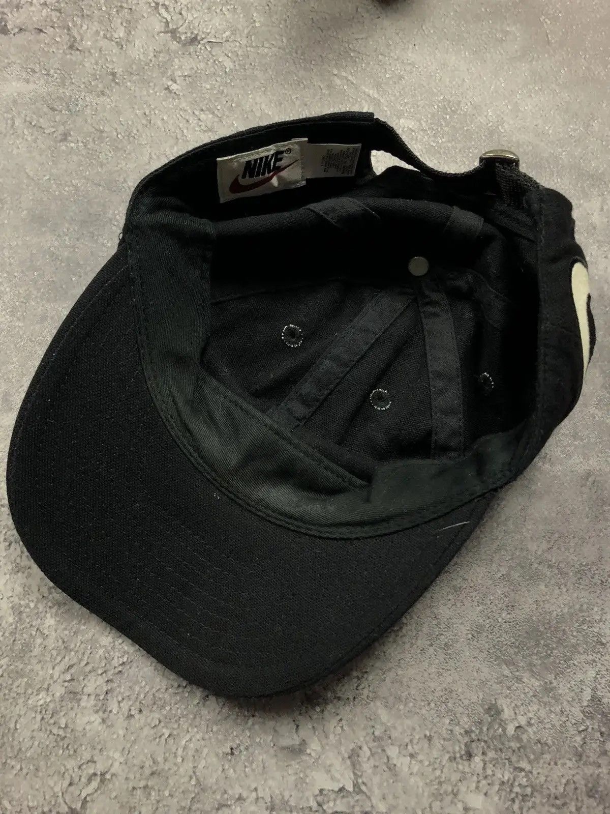 Nike NIKE Vintage 1990s Double Big Logo Streetwear Hype Rare Cap Size ONE SIZE - 5 Thumbnail