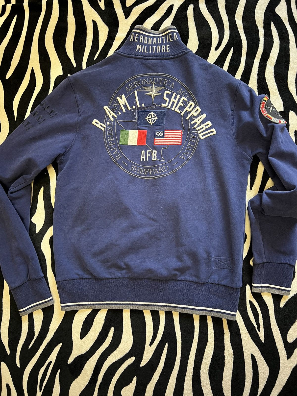 Aeronautica Militare Aeronautica Militare zipper sweatshirt military style AFB Size US M / EU 48-50 / 2 - 7 Thumbnail