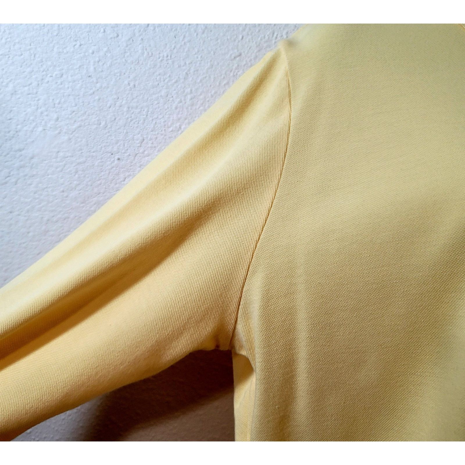 Other Draper's & Damon's Yellow Long Sleeve Polo Top XL Size XL / US 12-14 / IT 48-50 - 3 Thumbnail