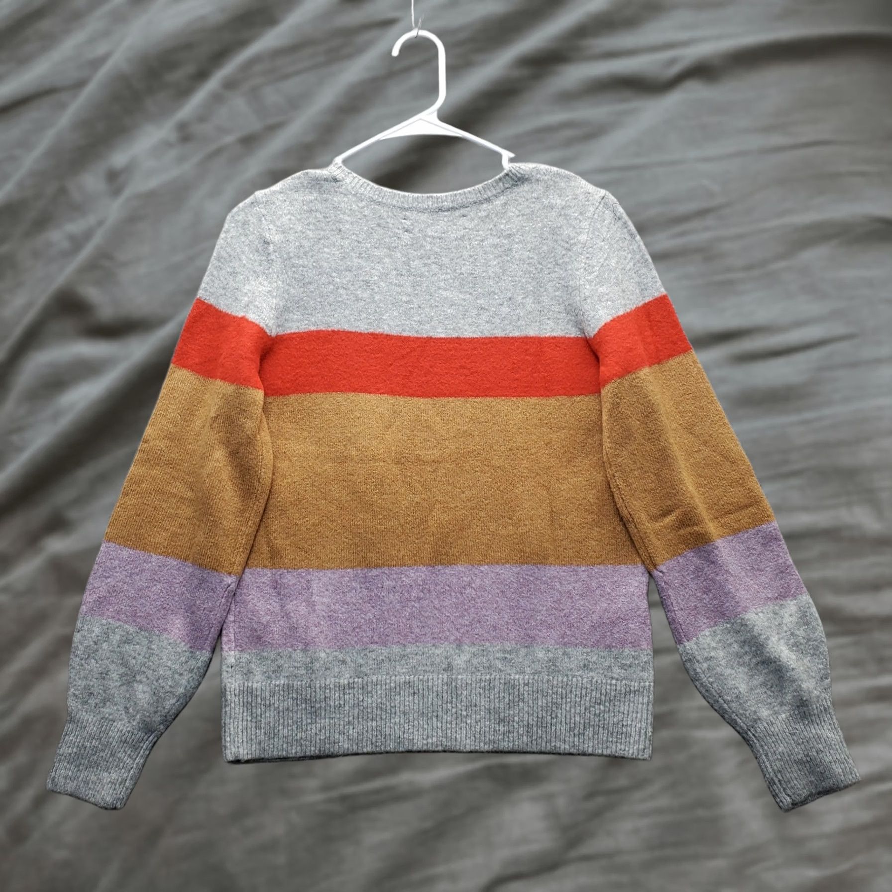 Loft LOFT sweater Womens Small Multicolor Striped Knit Stretch Long Sleeve Round Neck with Breathable Size S / US 4 / IT 40 - 1 Thumbnail