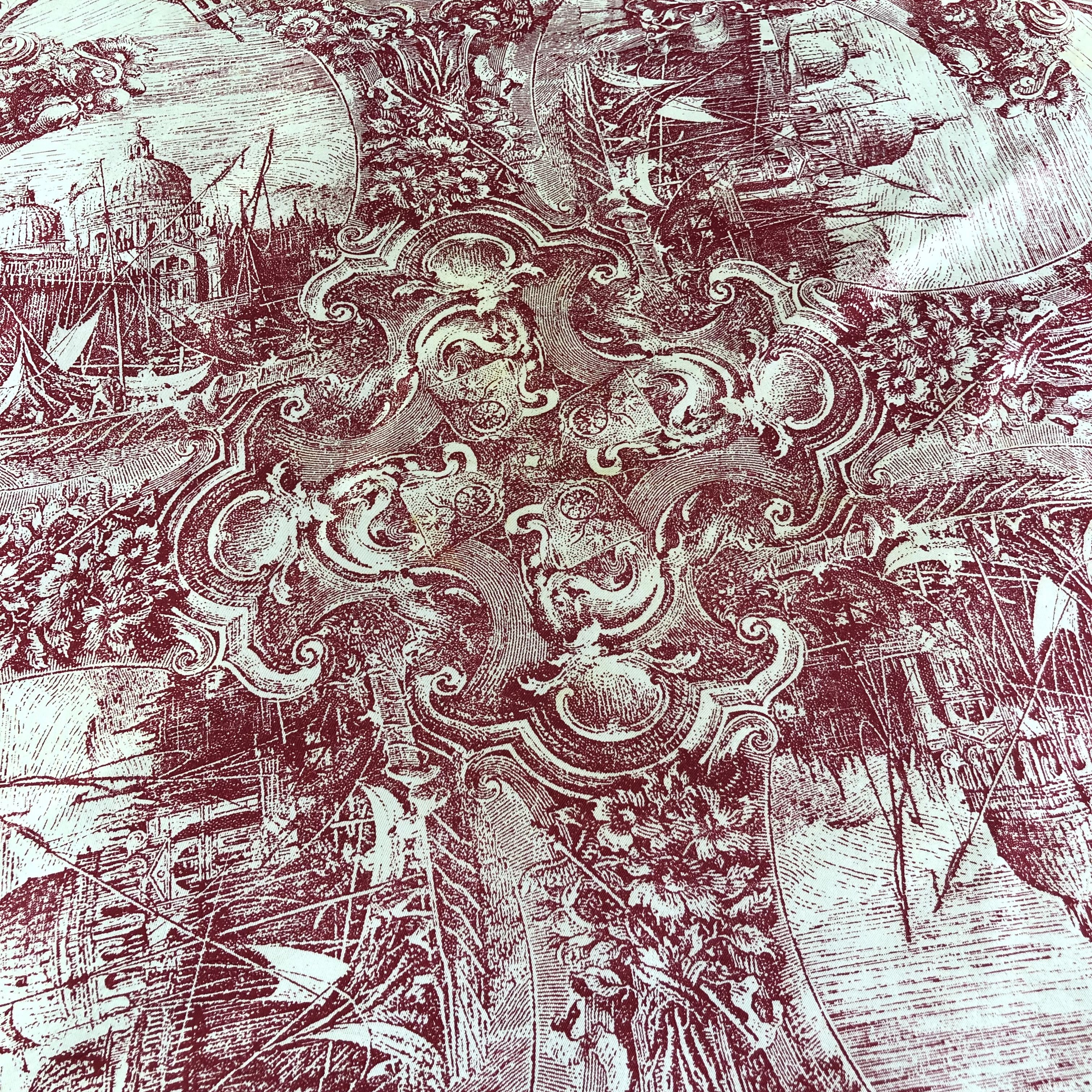 Vintage Luxury Hand Rolled Silk Scarf M504 Size ONE SIZE - 4 Thumbnail
