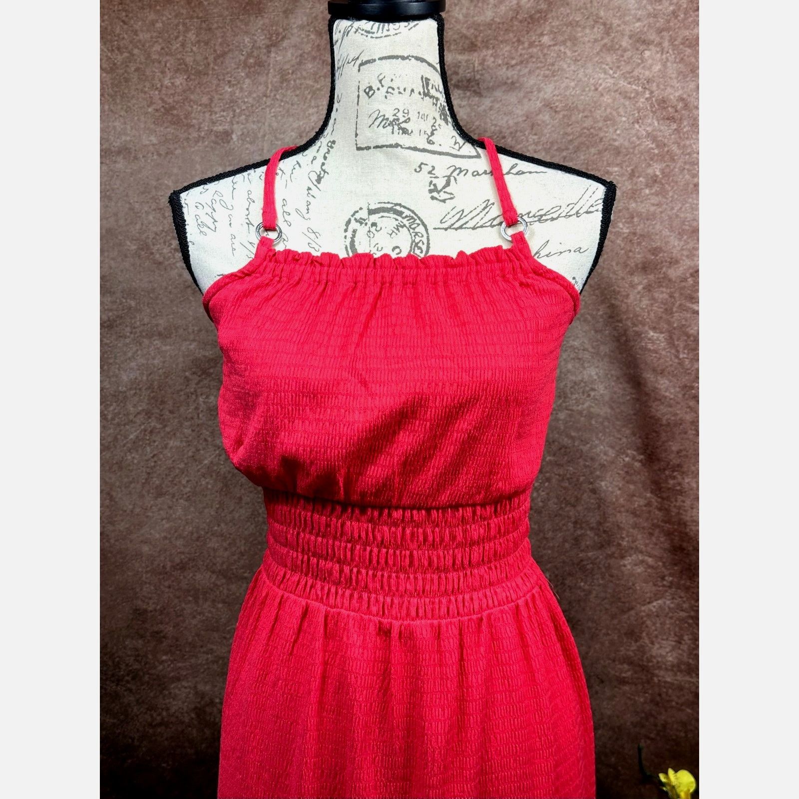 Michael Kors Michael Kors Geranium Smocked Maxi Dress Geranium S Size S / US 4 / IT 40 - 5 Thumbnail