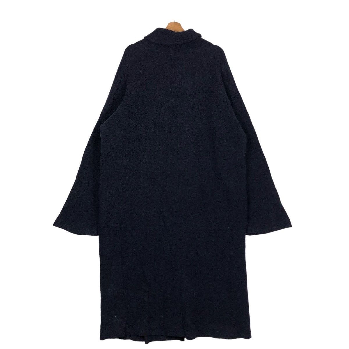 Issey Miyake 🔥Rich Black - Long Fly Coats Jacket Jungmen Japan Size US L / EU 52-54 / 3 - 8 Thumbnail