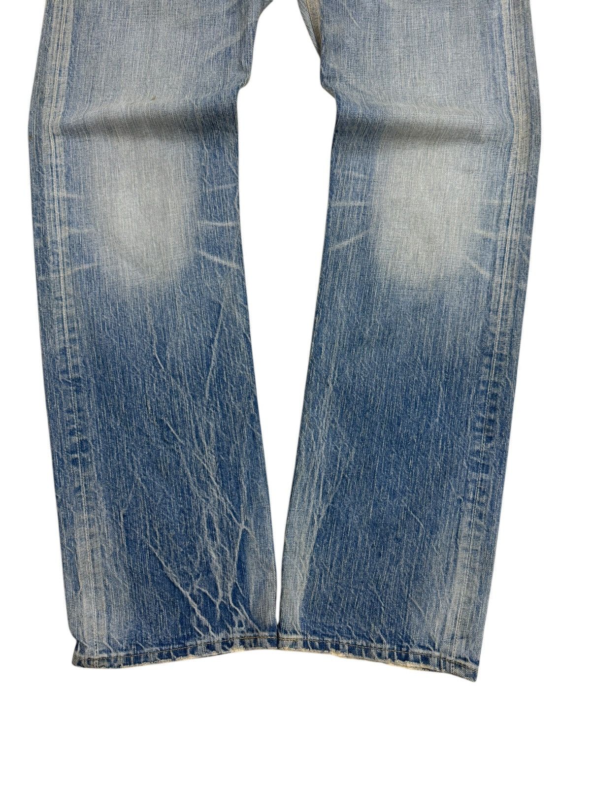 Edwin × Japanese Brand VINTAGE EDWIN 502 SUN FADED CLAWS MARKS DISTRESSED DENIM Size US 34 / EU 50 - 6 Thumbnail