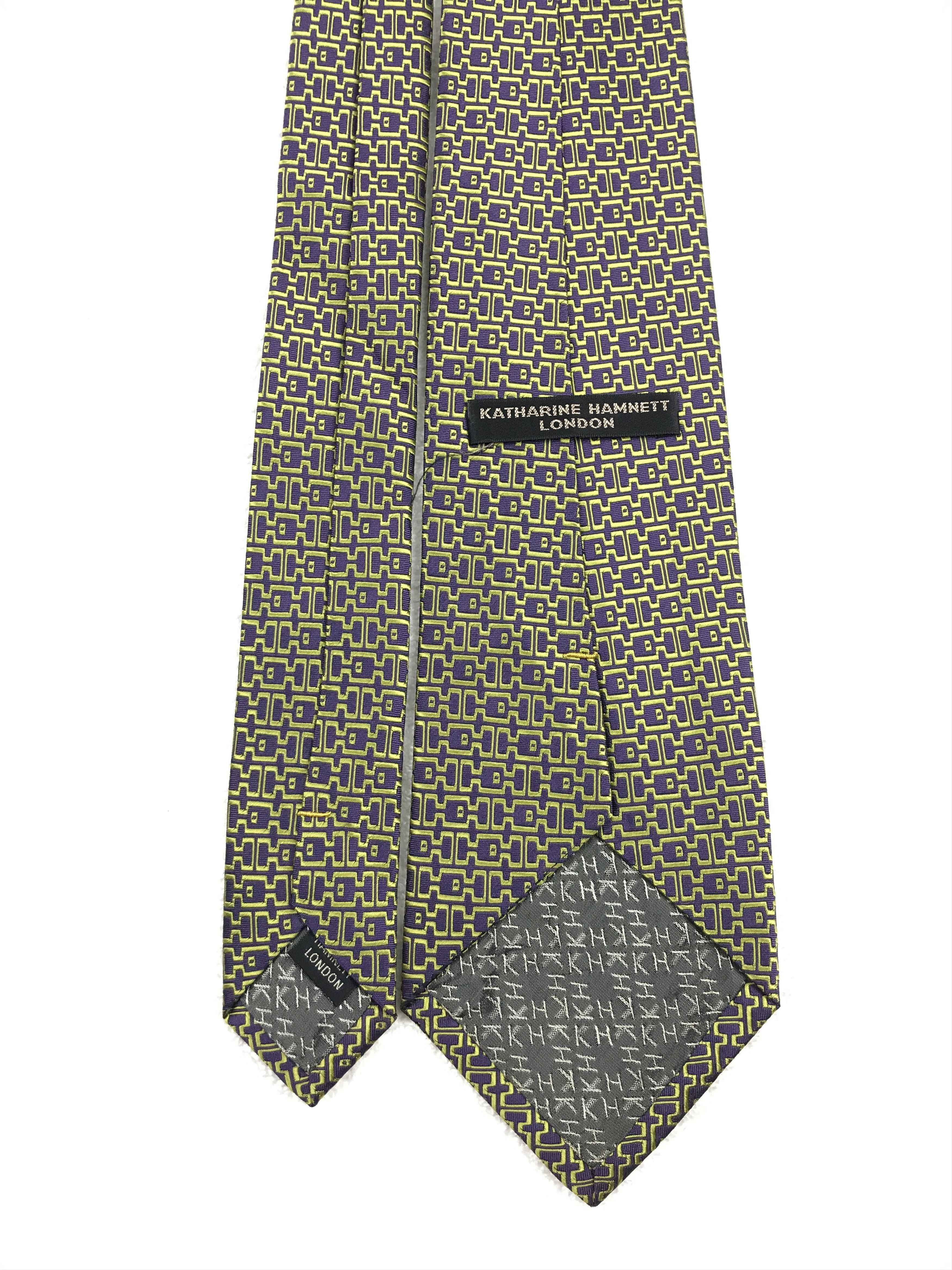 Designer × Katharine Hamnett London × Vintage Vintage Katharine Hamnett London Silk Necktie Size ONE SIZE - 4 Thumbnail