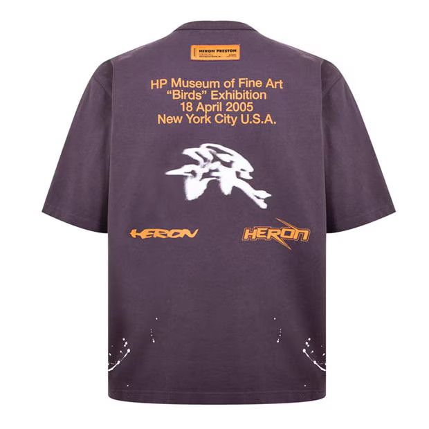 Heron Preston o1g2r1mq0524 Museum T-Shirts in Multicolor