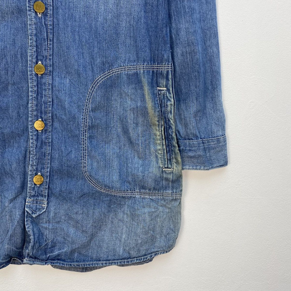 Lee 💥Vintage Lee Denim Shirt Dress Multi Pocket Size M / US 6-8 / IT 42-44 - 5 Thumbnail