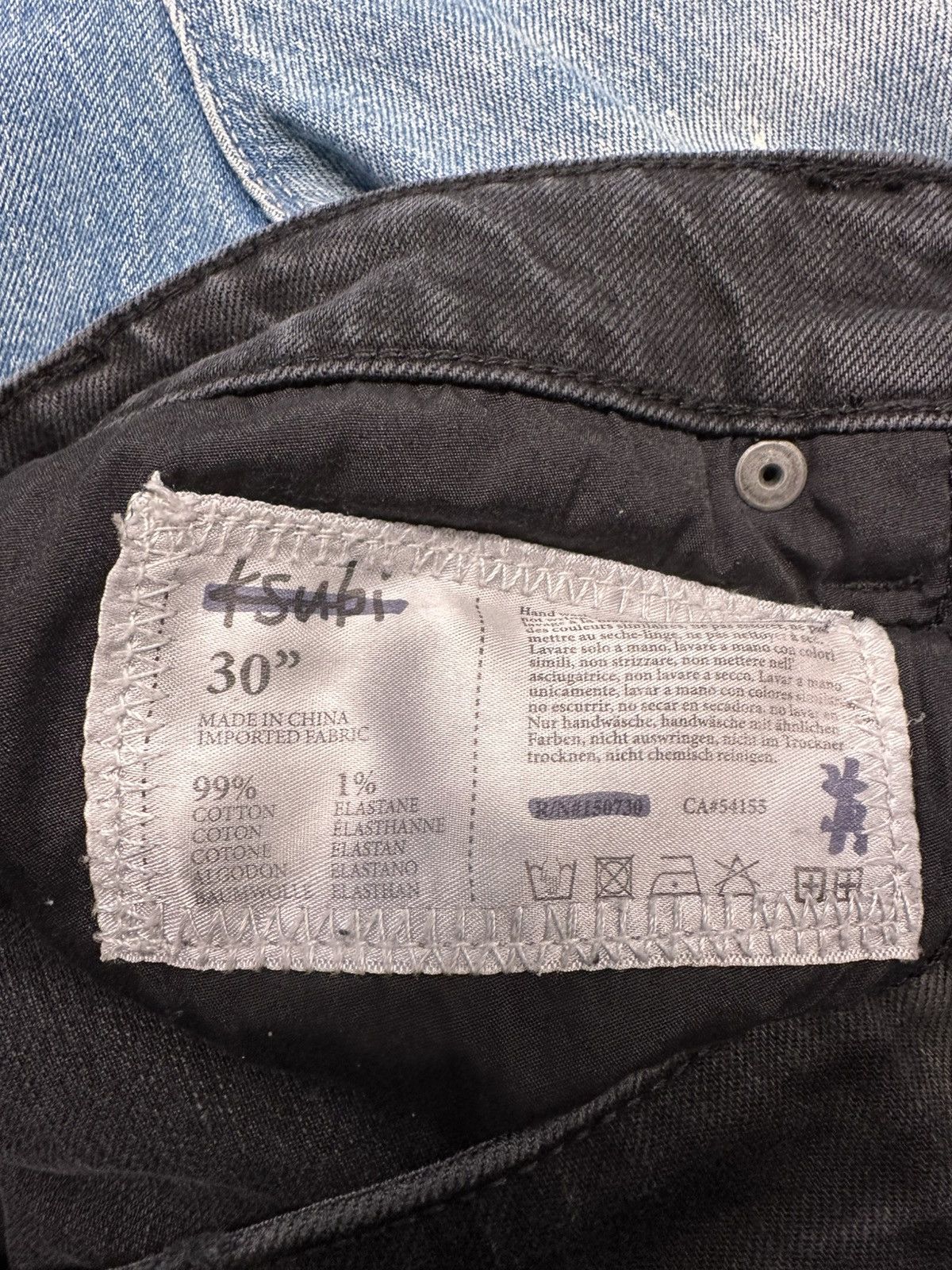 Ksubi Ksubi Plain Black Waxed Denim Jeans Size 30 Size US 30 / EU 46 - 5 Thumbnail