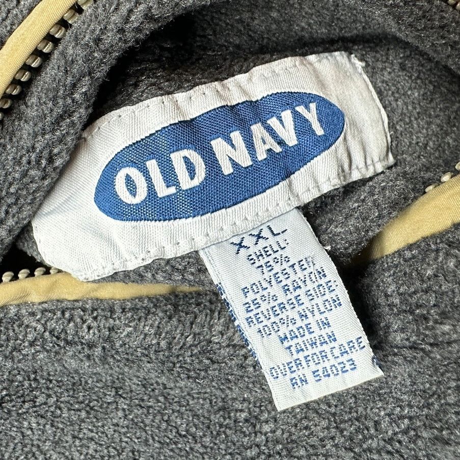 Old Navy VTG Old Navy 1/4 Zip Reversible Fleece Jacket Mens XXL Gray Size US XXL / EU 58 / 5 - 5 Thumbnail