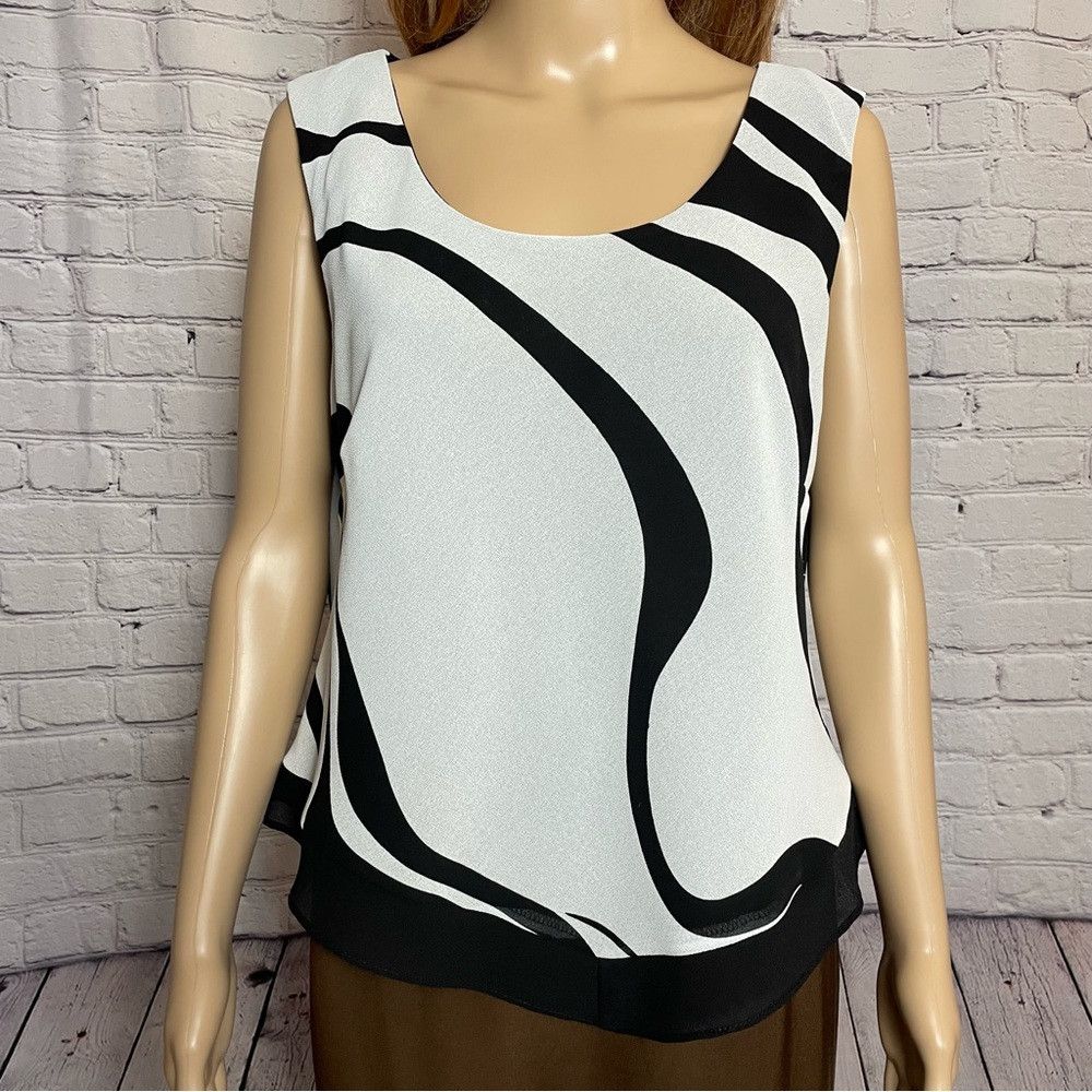 Other R&M Richards White Black Tank Top Size L Size L / US 10 / IT 46 - 2 Thumbnail