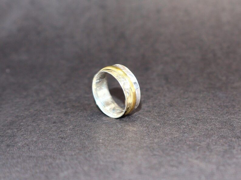 Handmade Silver Spinner Band Ring, Handmade 925 Sterling Silver Ring, Size ONE SIZE - 3 Thumbnail