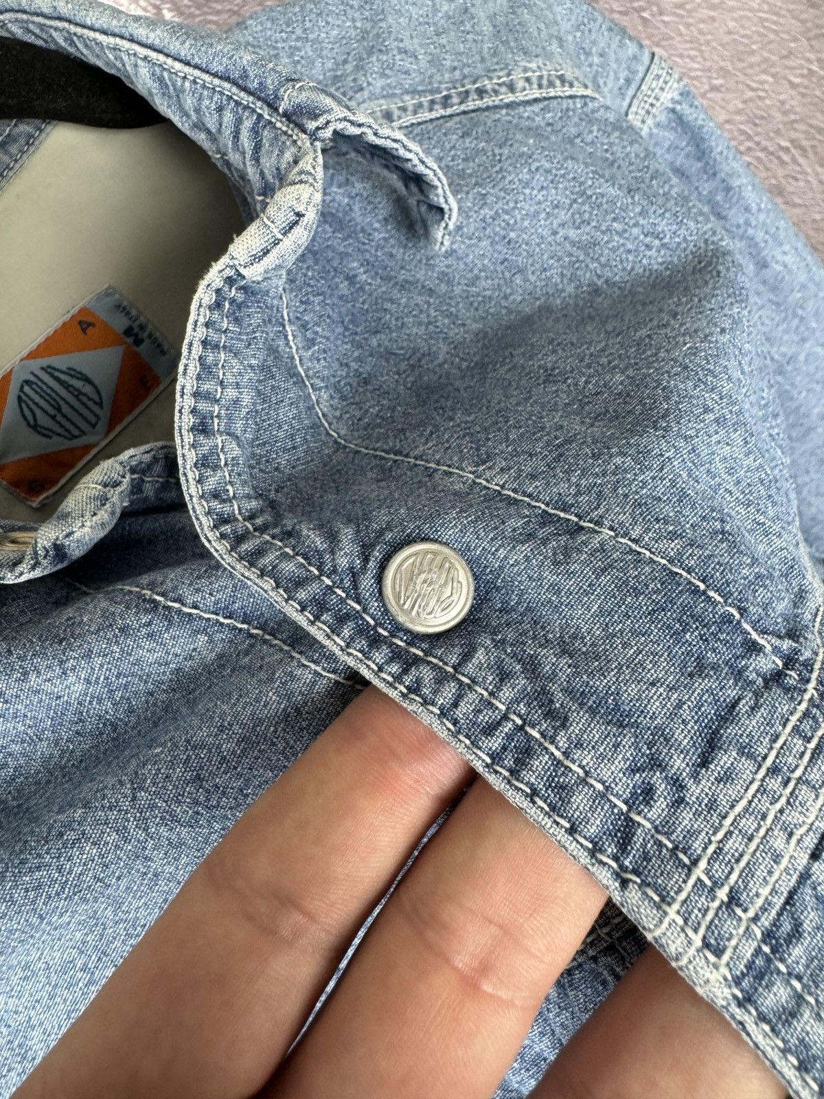Replay × Vintage Replay cowboy western vintage made in Italy denim shirt Size US M / EU 48-50 / 2 - 12 Thumbnail