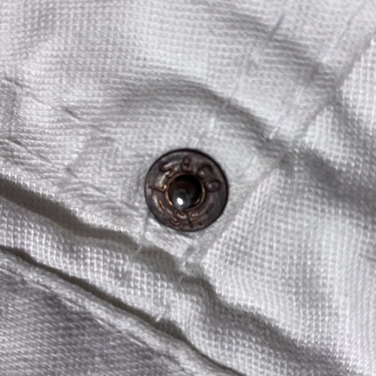 Levi's Vintage Clothing Deadstock Archival 50’s-60’s Levis White Fringed Jeans Denim Size 28" / US 6 / IT 42 - 10 Thumbnail