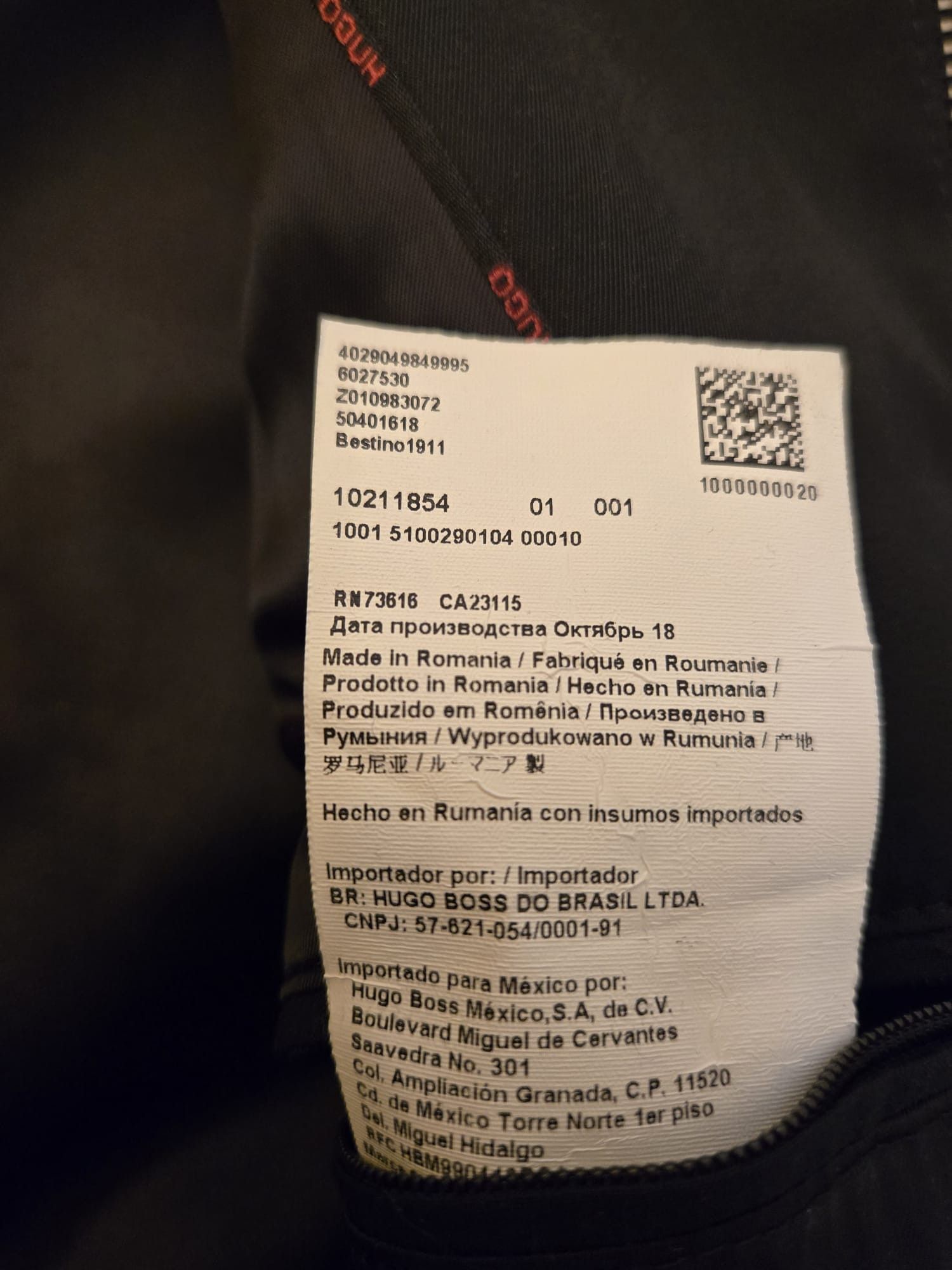 Hugo Boss HUGO BOSS Black Bomber Jacket Atomic Print & Metal Details Size US S / EU 44-46 / 1 - 13 Thumbnail
