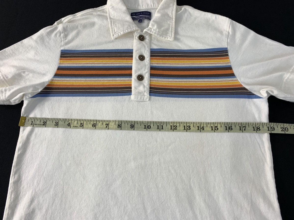 Japanese Brand The Wave Is Forever Striped Chest Design Polo Tee T-shirt Size US M / EU 48-50 / 2 - 8 Thumbnail