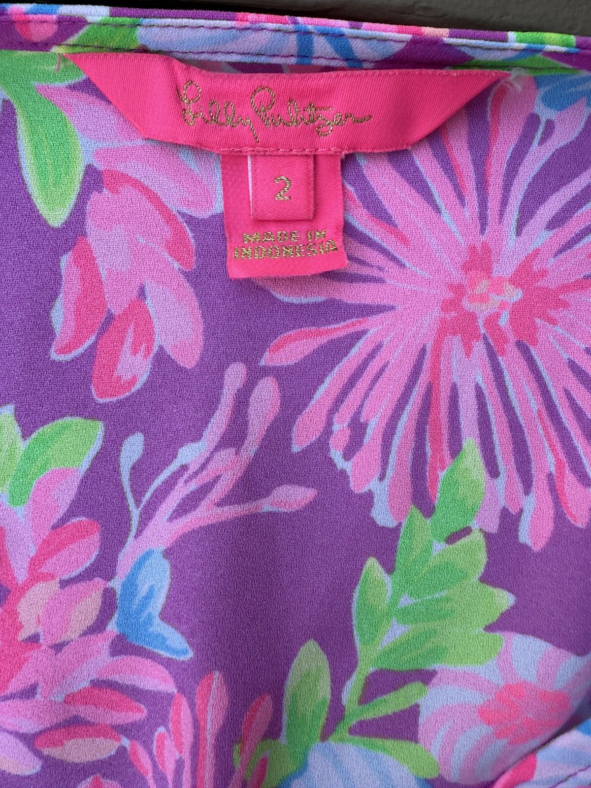 Lilly Pulitzer Lilly Pulitzer Cristiana Stretch Dress Moms The Word Floral Size XS / US 0-2 / IT 36-38 - 8 Thumbnail