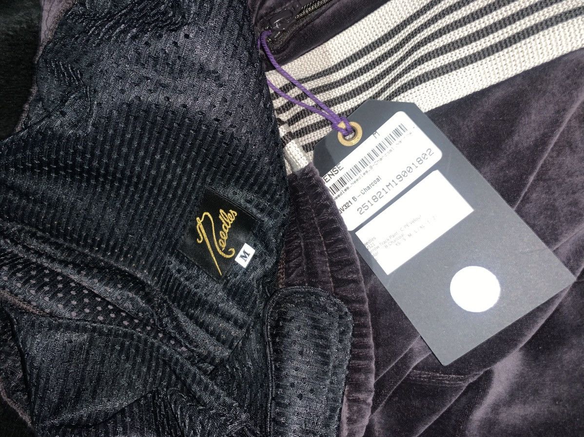 Needles Needles Narrow Pant Velour Charcoal Size US 33 - 5 Thumbnail