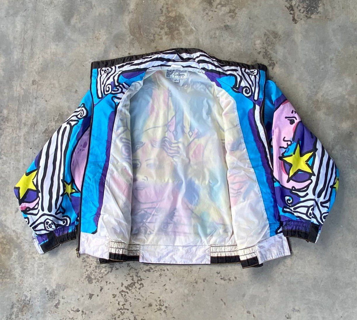 Vintage RARE Vtg 90S GALLERY PSYCHEDELIC MEDUSA ART ABSTRACT Size US M / EU 48-50 / 2 - 7 Thumbnail