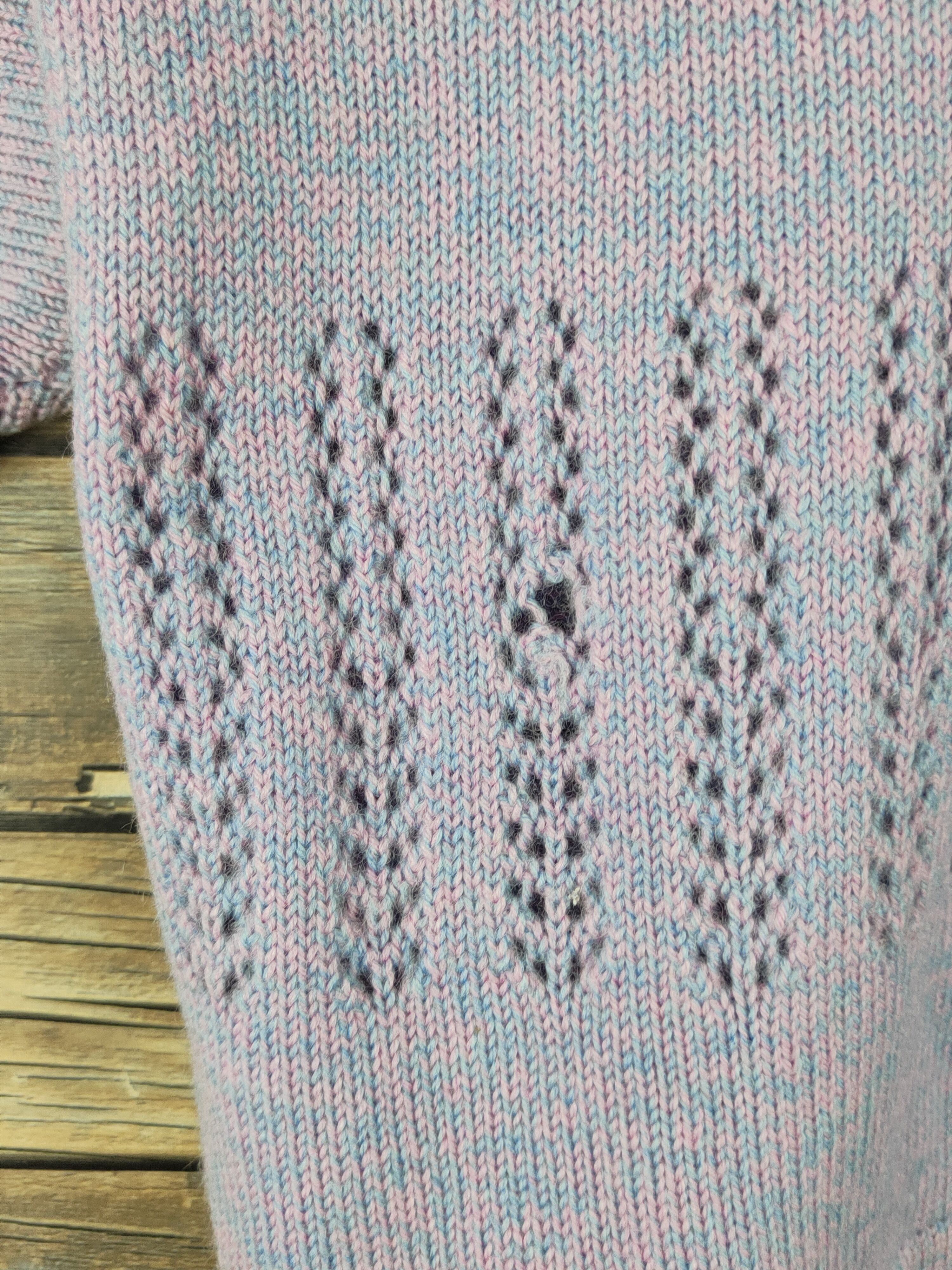 Vintage Japanese Brand Purple Knitwear Cardigan #W186 Size L / US 10 / IT 46 - 10 Thumbnail