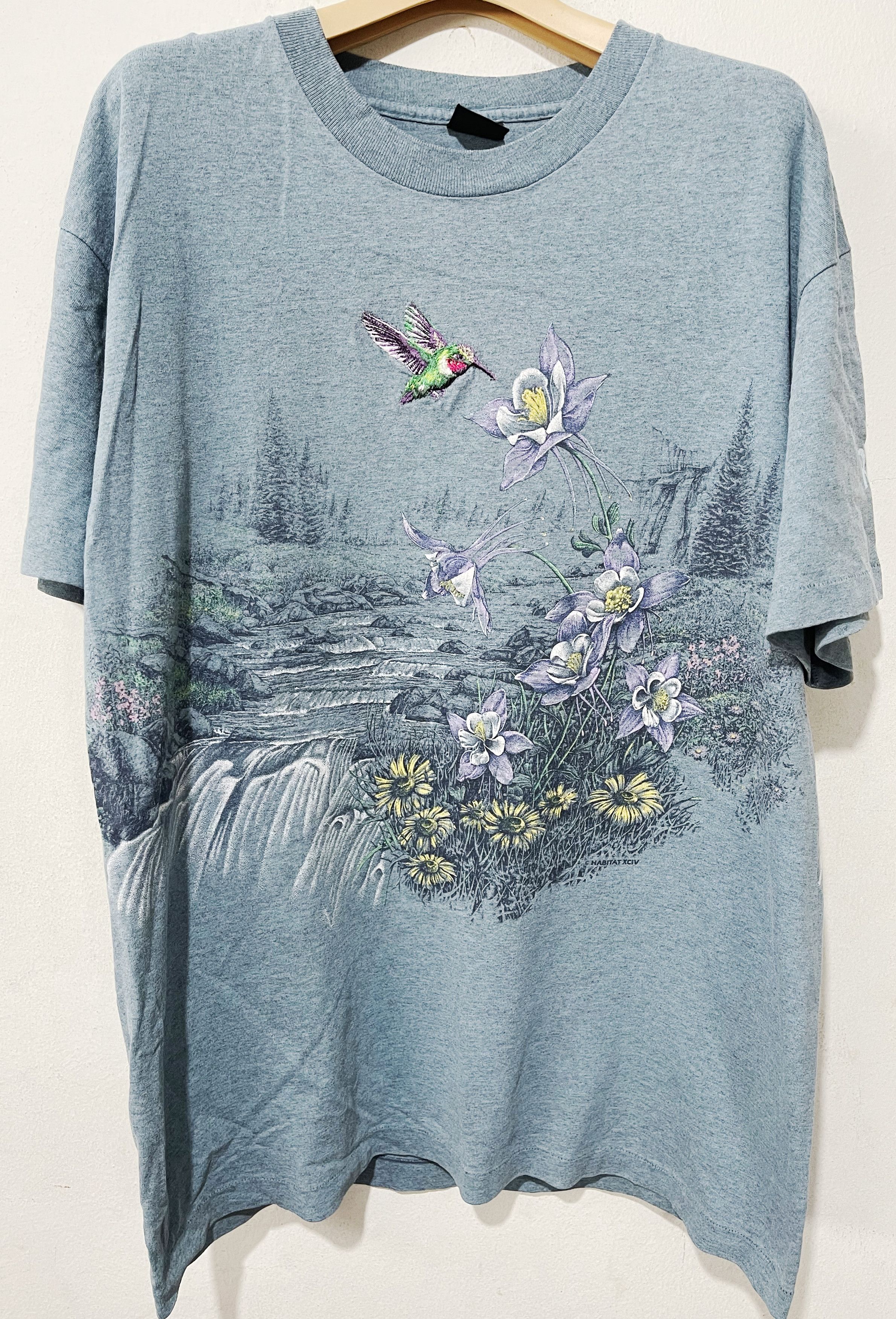 Vintage Vintage 90s Hummingbird Shirt Size US L / EU 52-54 / 3 - 1 Thumbnail