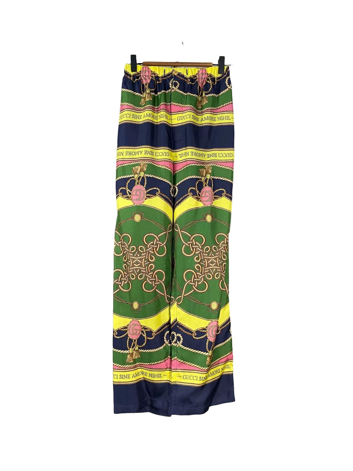 Gucci Gucci Rope Print Silk Pants IT 36 Size 25" / US 0 / IT 36 - 1 Thumbnail