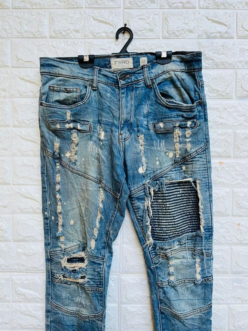 Japanese Brand Vintage FWRD Distressed Japanese Designer Fashion Style Size US 32 / EU 48 - 3 Thumbnail