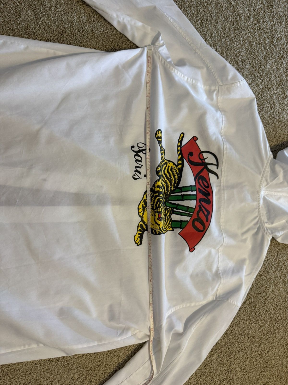 Kenzo Kenzo hooded button up logo front/back Size US L / EU 52-54 / 3 - 4 Thumbnail