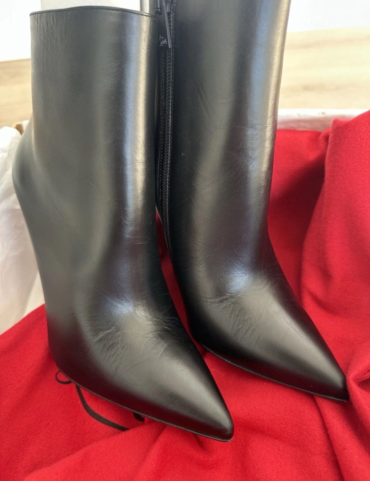 Christian Louboutin Christian Louboutin So Kate Bootie 100 Black Leather Size US 5.5 / IT 35.5 - 4 Thumbnail