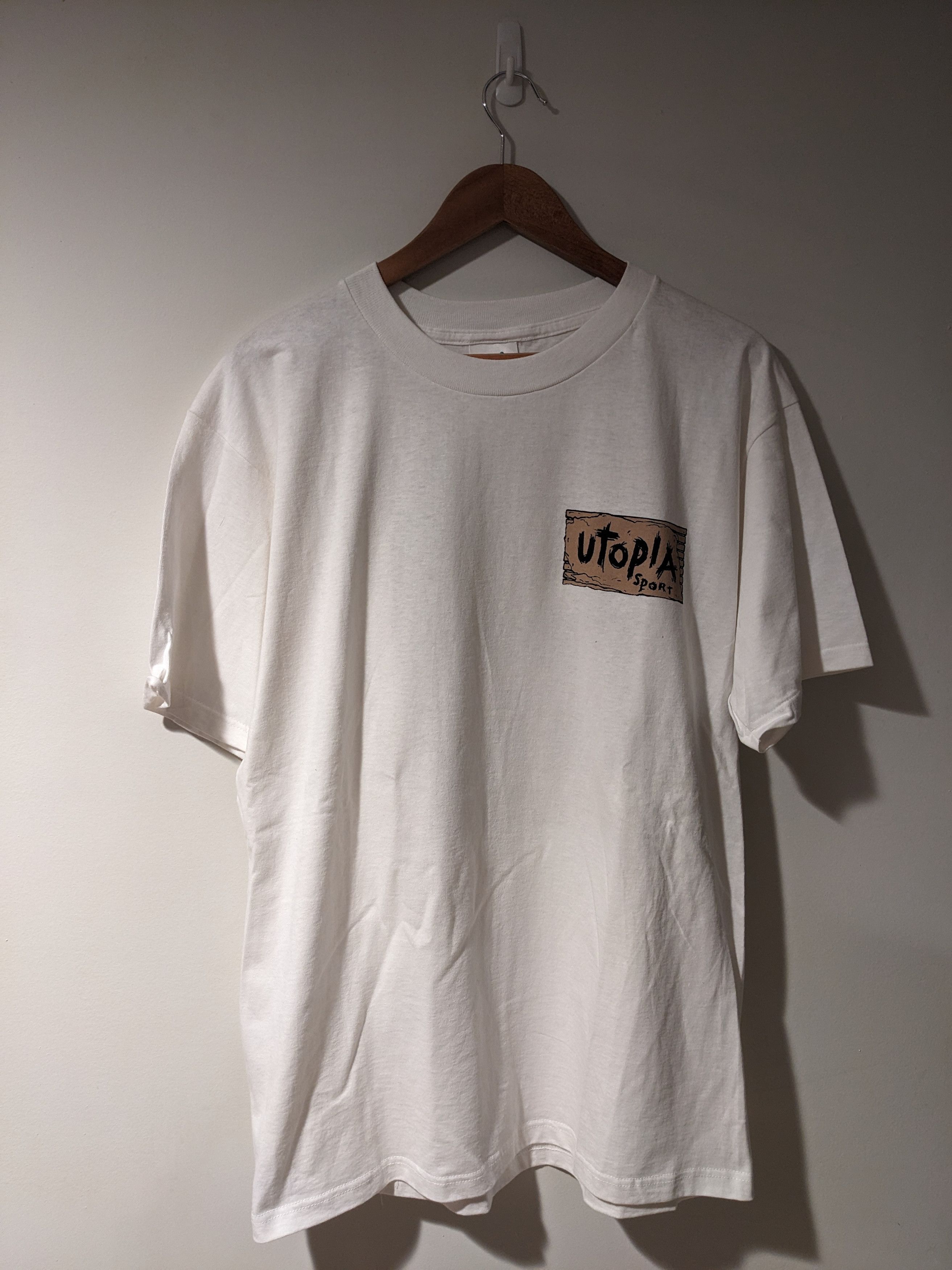 Vintage Vintage 90s Utopia Sports Will Play Soccer for Food T-Shirt Size US L / EU 52-54 / 3 - 3 Thumbnail