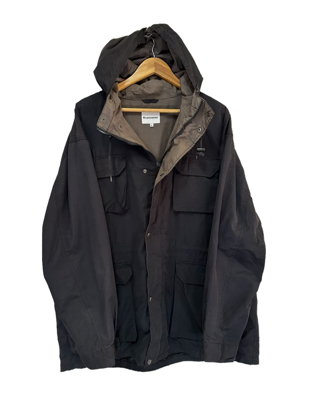 Converse 🔥 oversized converse jacket hoodie Size US XXL / EU 58 / 5 - 2 Thumbnail
