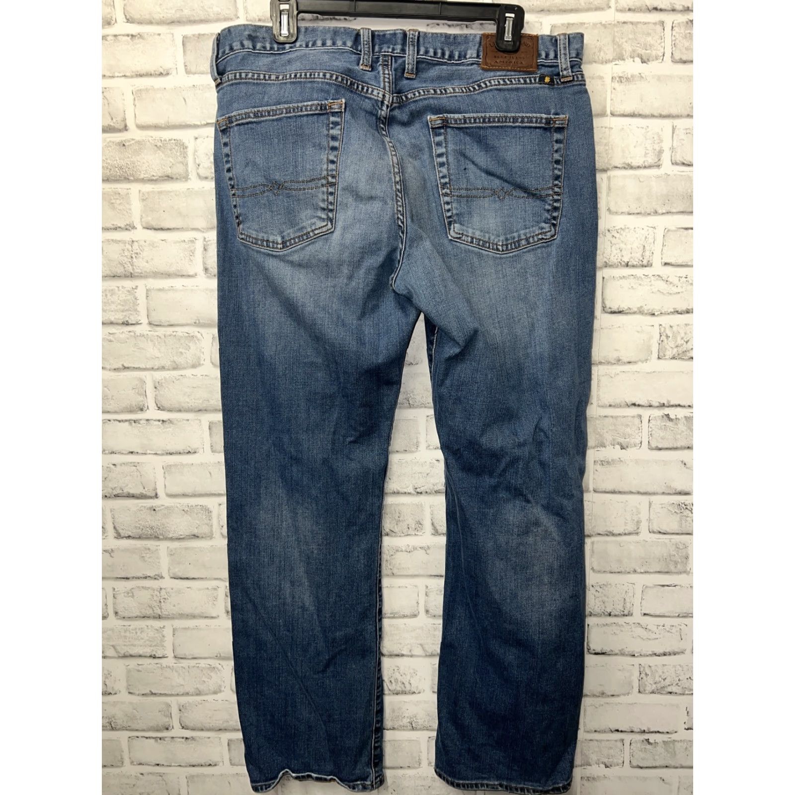 Lucky Brand VINTAGE Lucky Brand 361 Straight Jeans Men Size 36x32 Blue Retro Classic Size US 36 / EU 52 - 4 Thumbnail