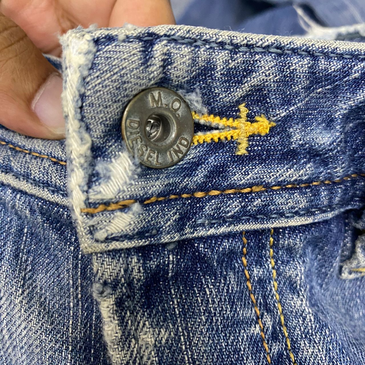Diesel 💥Best Offer💥Vintage Diesel Industry Distressed Denim Size US 33 - 19 Thumbnail