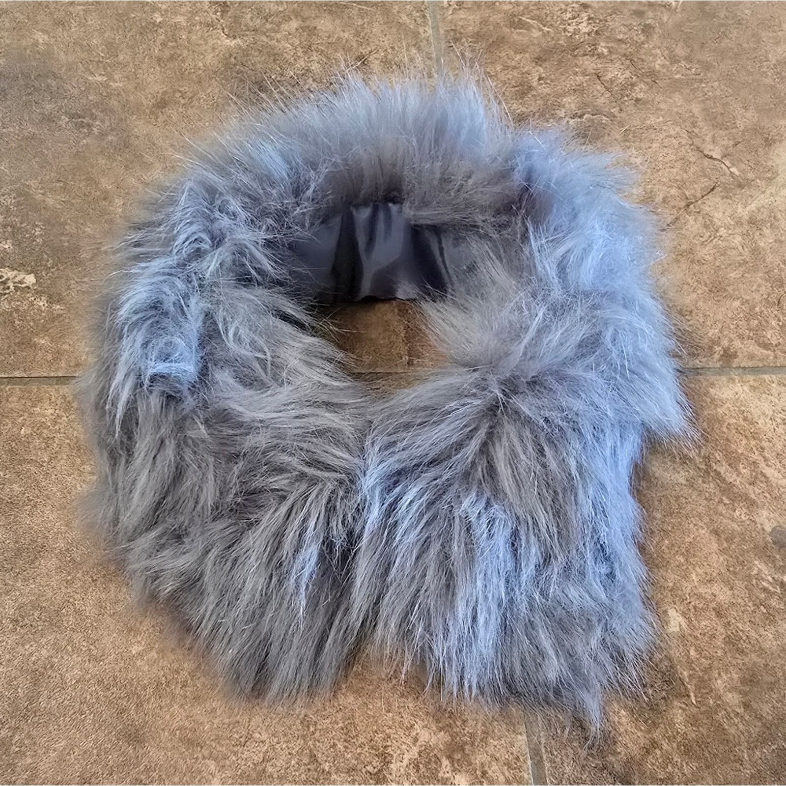 Other Grey Faux Fur Collar Attachment Size ONE SIZE - 4 Thumbnail