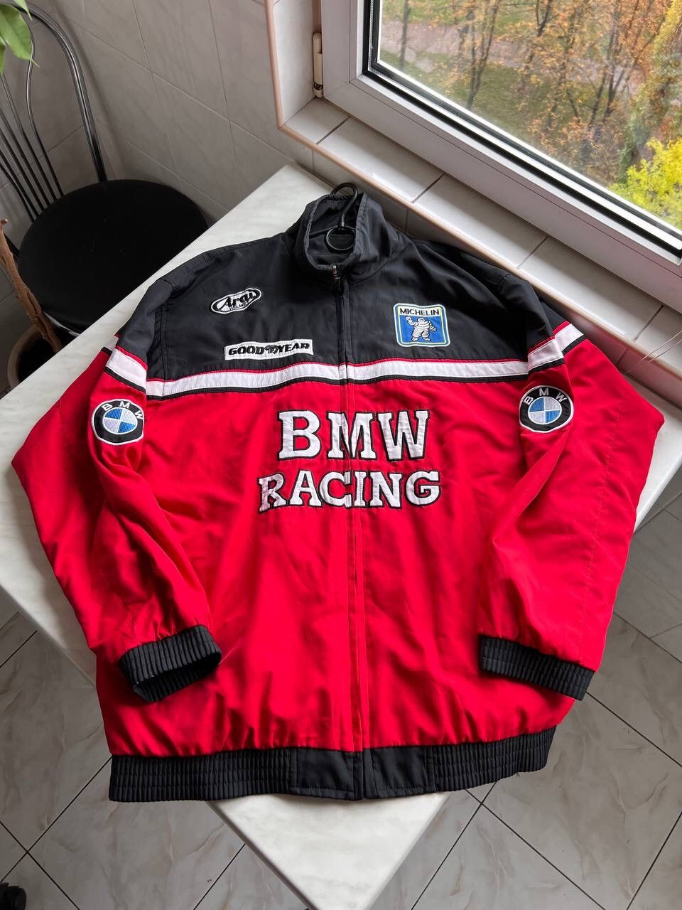Vintage Vintage 90s BMW Racing Team Jacket Size XL Two side Size US XL / EU 56 / 4 - 11 Thumbnail