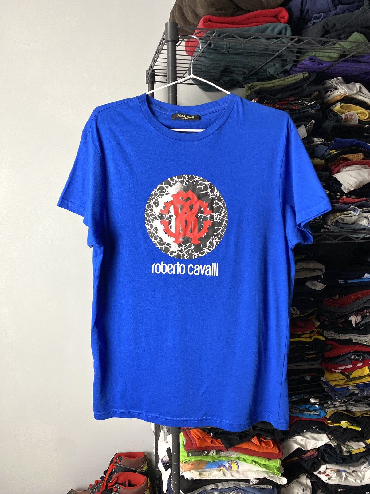 Just Cavalli Roberto Cavalli Big Logo T Shirt Just Cavalli Y2K Size US M / EU 48-50 / 2 - 1 Thumbnail