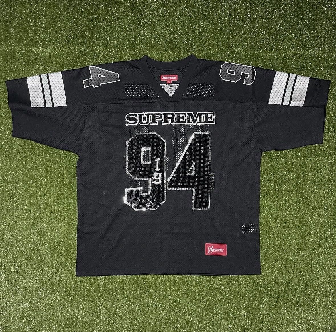 Supreme Supreme Sequin Football Jersey Large | Grailed
