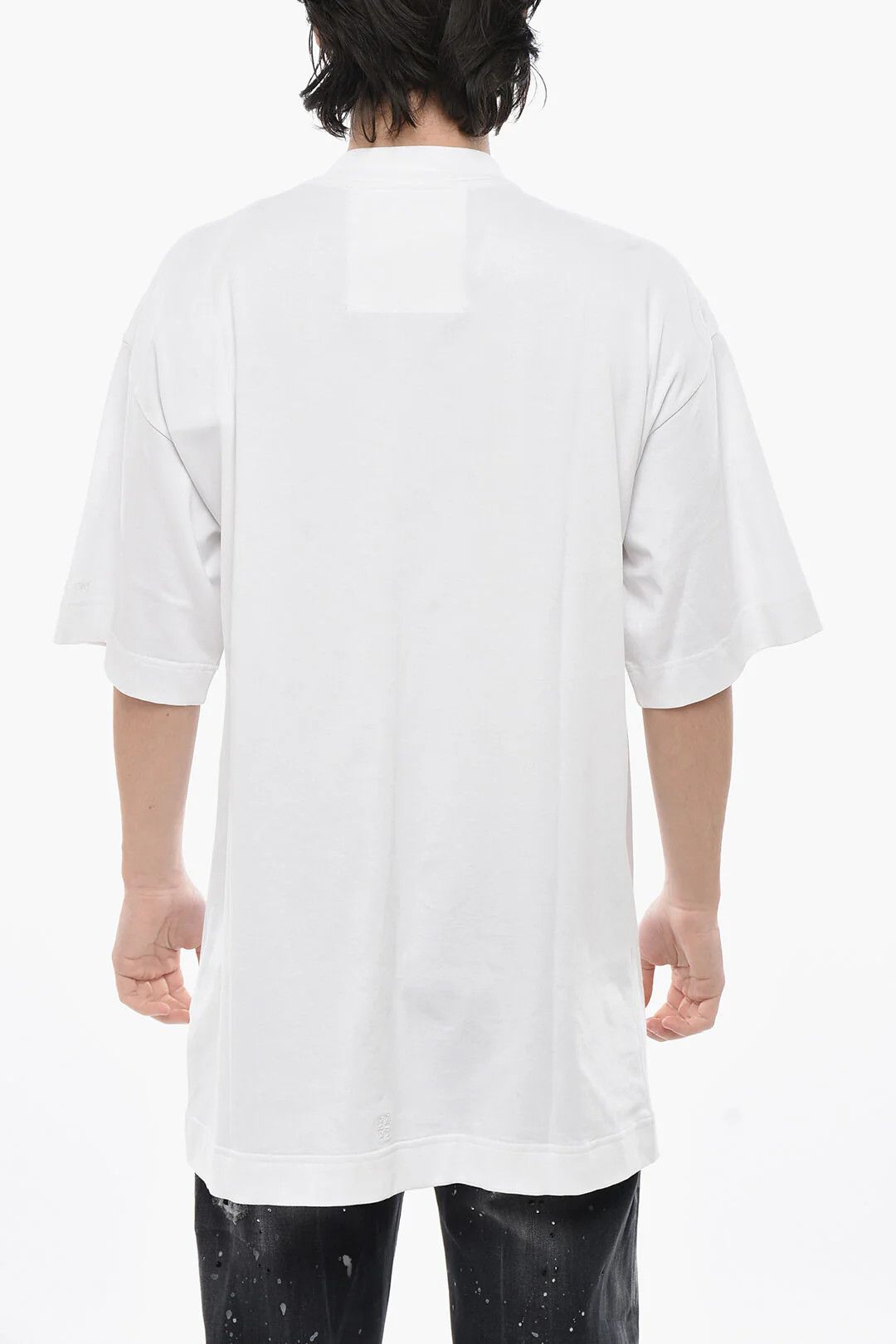 Givenchy og1mm0326 Decorative Eyelets Cotton T-Shirt in White Size US XXS / EU 40 - 2 Thumbnail