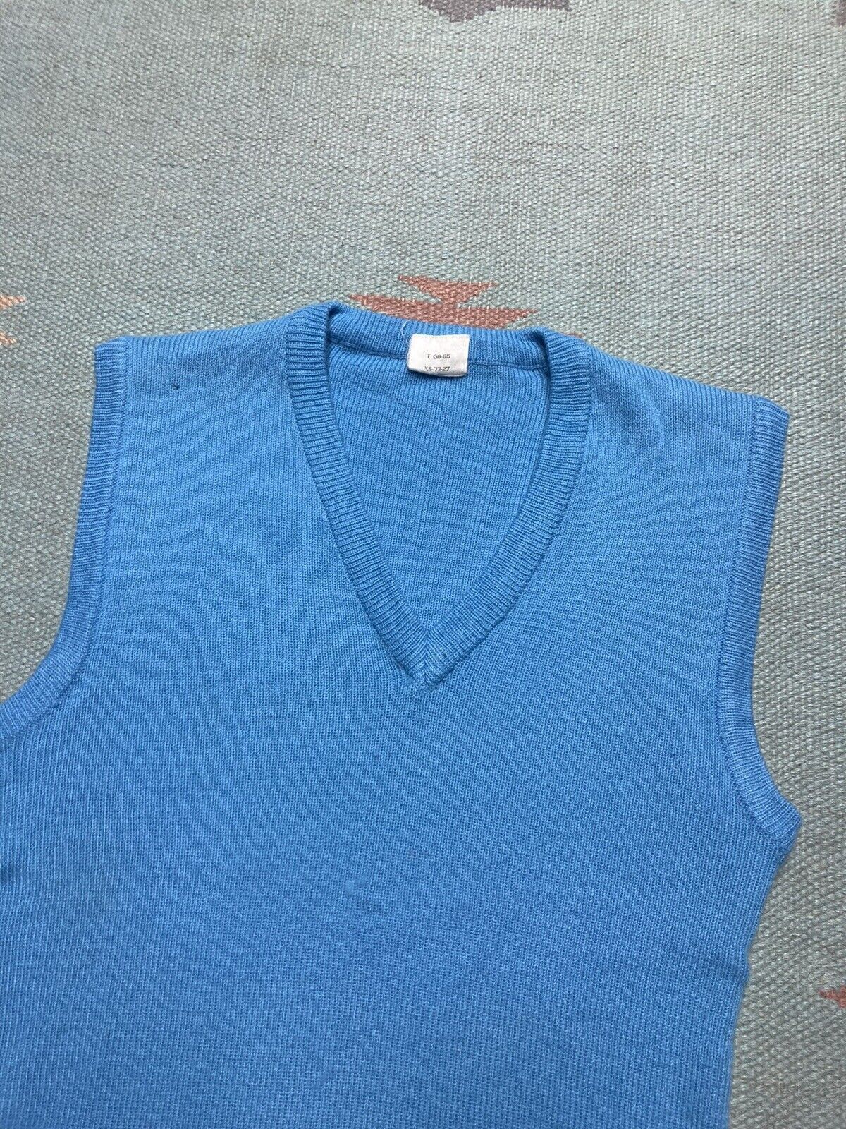 Vintage VTG 70s sears sweater vest acrylic knit boys 14 baby tee Size S / US 4 / IT 40 - 2 Thumbnail