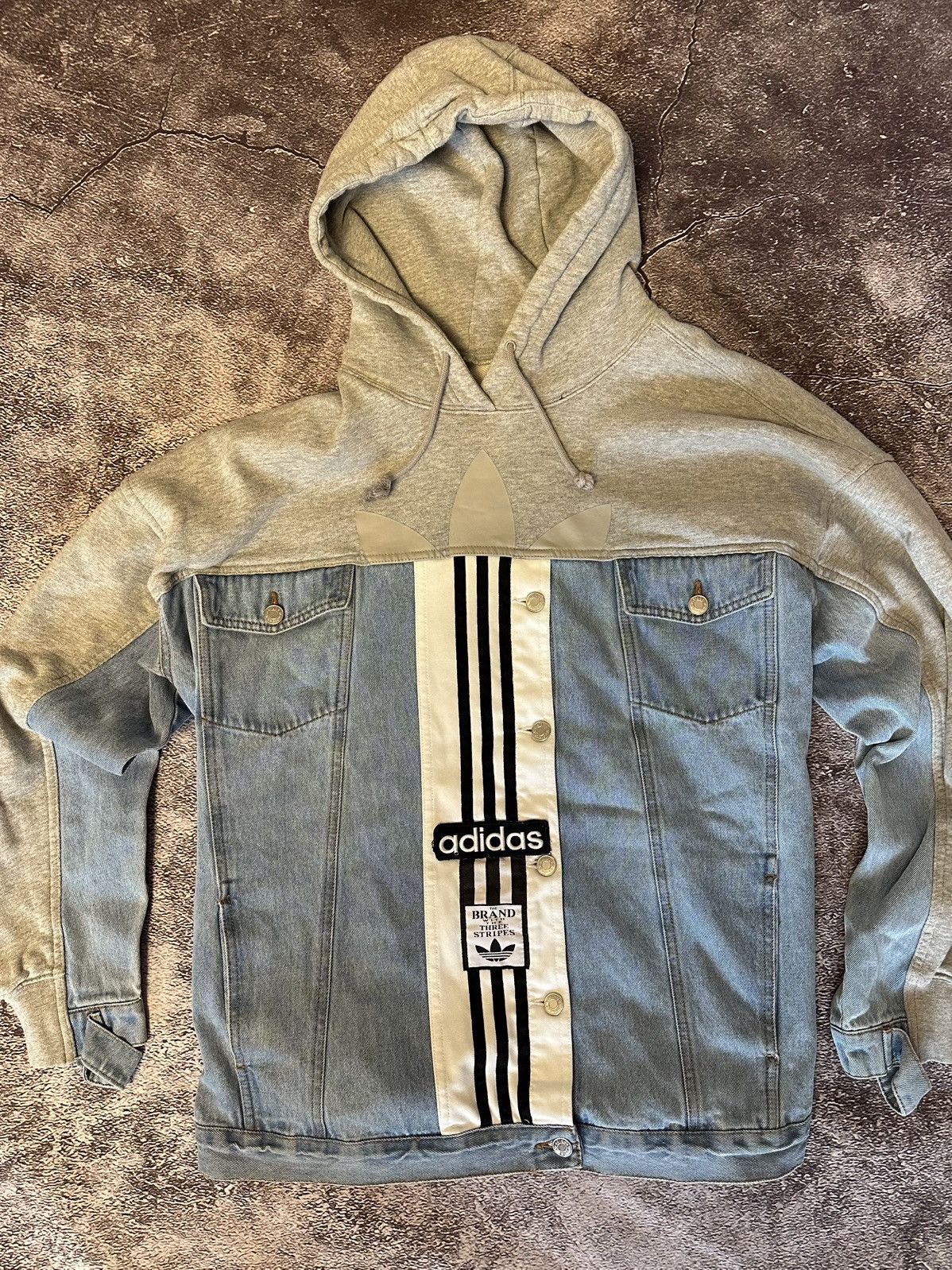 Adidas Adidas Denim jacket vintage rare Size US L / EU 52-54 / 3 - 1 Thumbnail