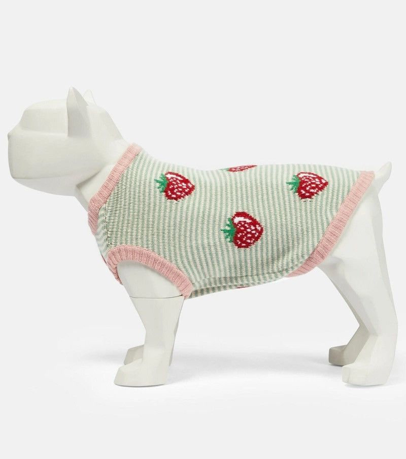 Gucci Gucci Strawberry Wool Dog Sweater size L Size ONE SIZE - 2 Thumbnail