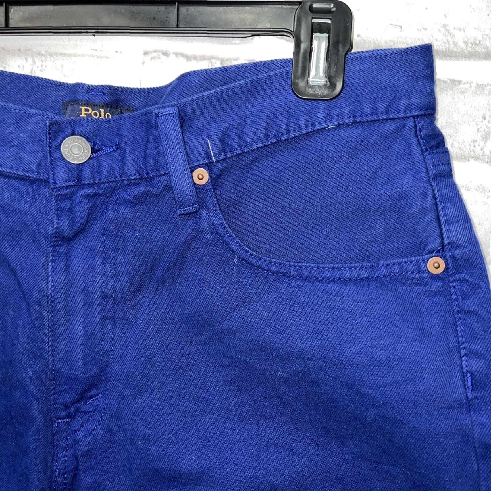 Polo Ralph Lauren Polo Ralph Lauren Blue Denim Short Shorts Womens Size 29 Size 29" - 2 Thumbnail