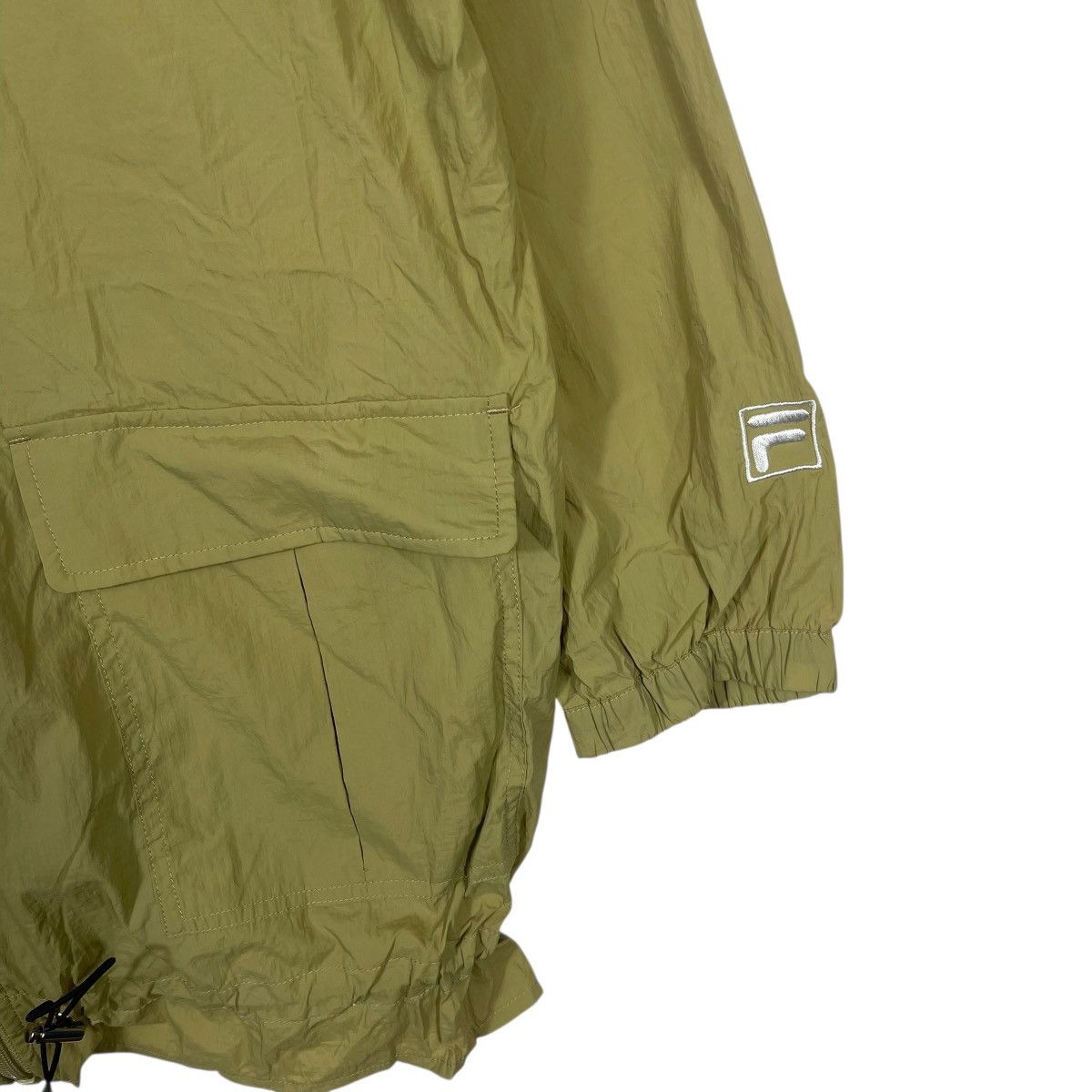 Fila Fila Hooded Longline Parka Jacket Olive Utility Full Zip Size US L / EU 52-54 / 3 - 5 Thumbnail