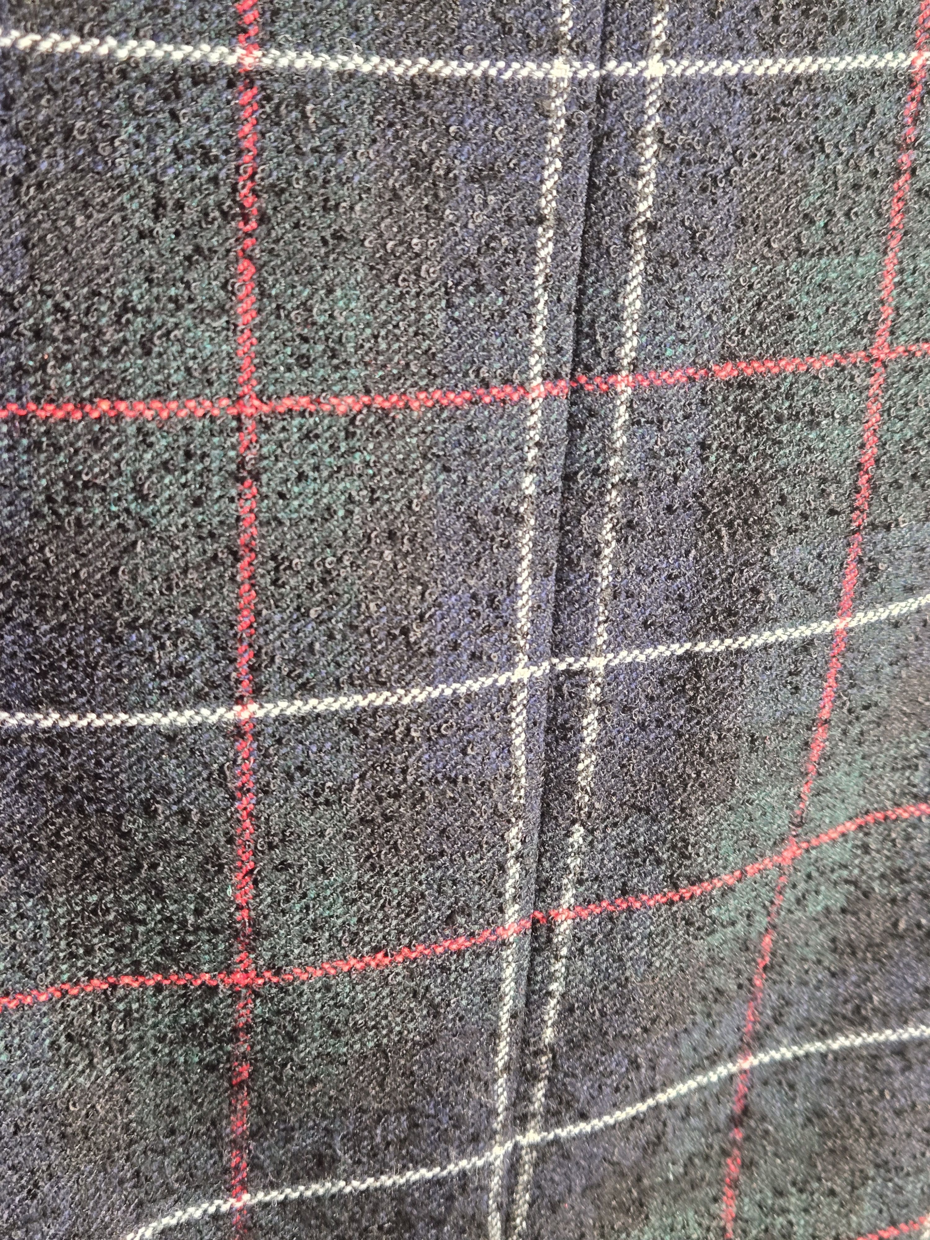 Manuel Ritz Manuel Ritz XL/EU 56 Navy Satin/Tartan Plaid Formal Jacket Size 46R - 3 Thumbnail