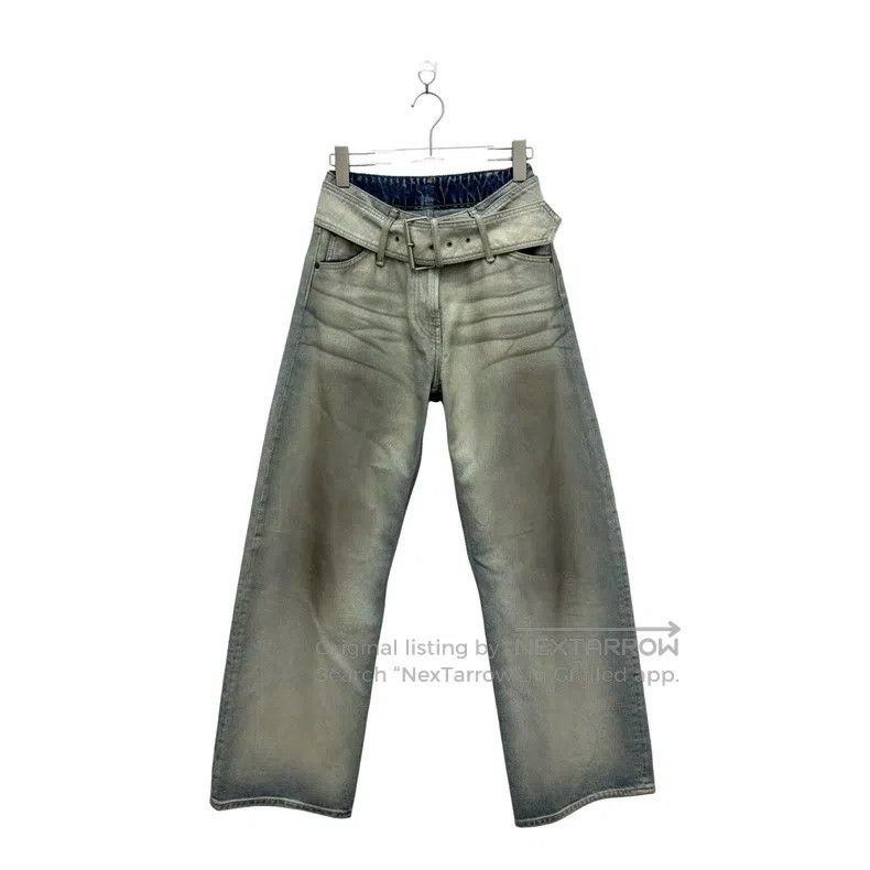 Acne Studios Loose Belt Long Jeans