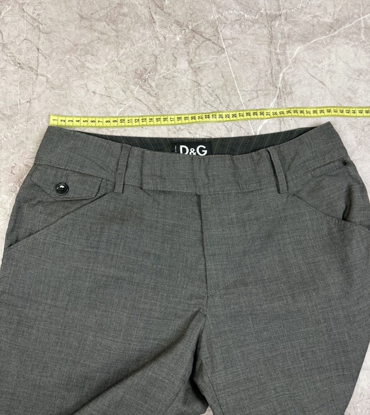 Dolce & Gabbana DOLCE&GABBANA PANTS WOOL GREY Size US 34 / EU 50 - 15 Thumbnail