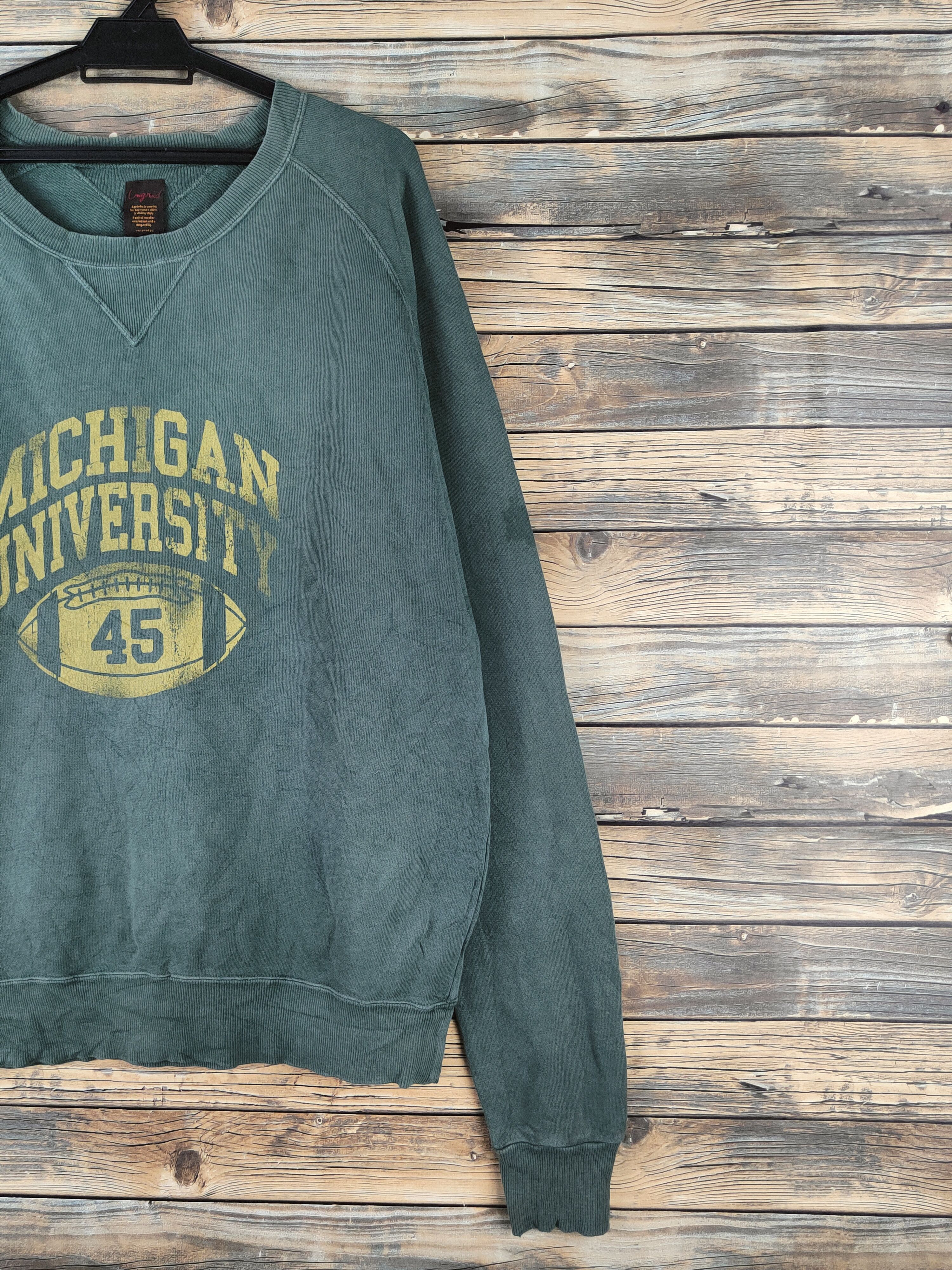 Japanese Brand Vintage Faded stuff 💥 Ungrid Dark Green Sweatshirts Size US L / EU 52-54 / 3 - 5 Thumbnail