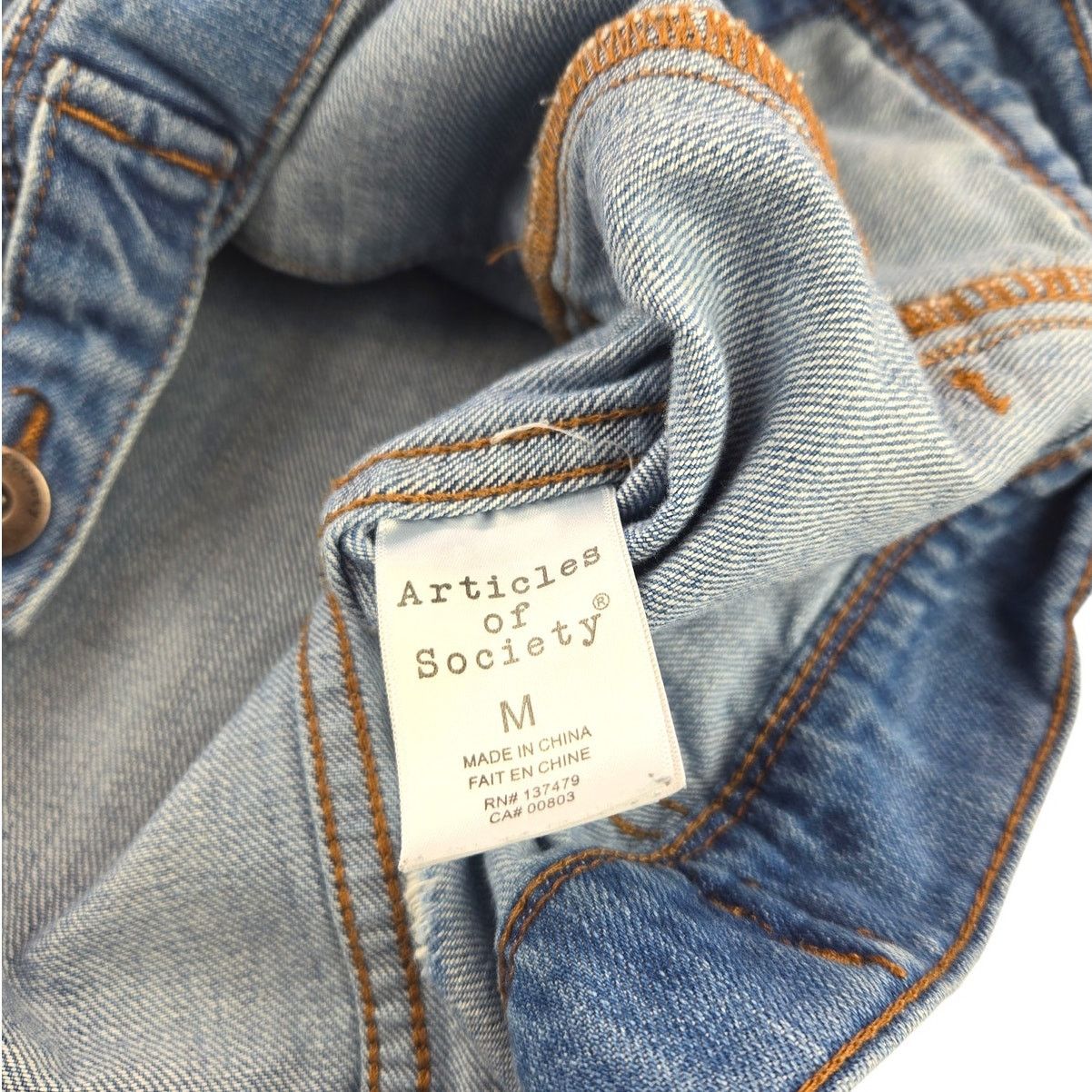Other Articles of Society | Distressed Taylor Jean Jacket | Medium Size M / US 6-8 / IT 42-44 - 3 Thumbnail