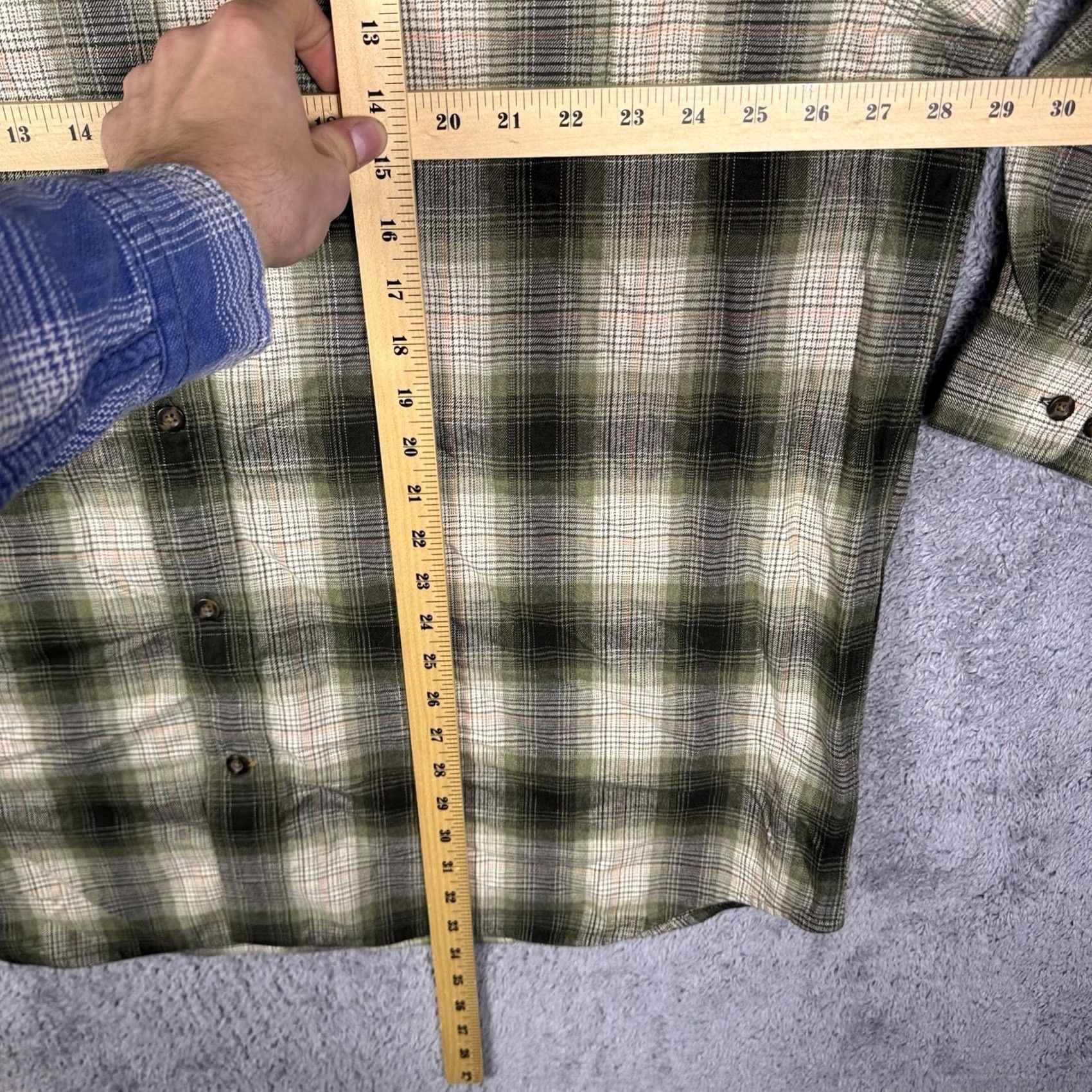 Carhartt Carhartt Flannel Shirt Mens 2XL Original Fit Heavyweight 104451 Workwear Utility Plaid Green Button-Up Long Sleeve Cotton Size US XXL / EU 58 / 5 - 4 Thumbnail