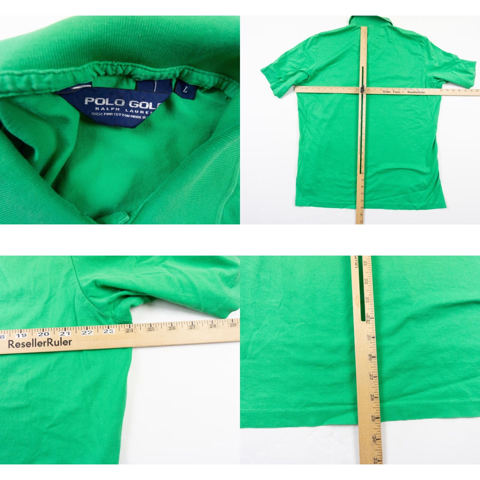Polo Ralph Lauren Polo Ralph Lauren Polo Shirt Mens Large Green Short Sleeve Collared Preppy Size US L / EU 52-54 / 3 - 8 Thumbnail